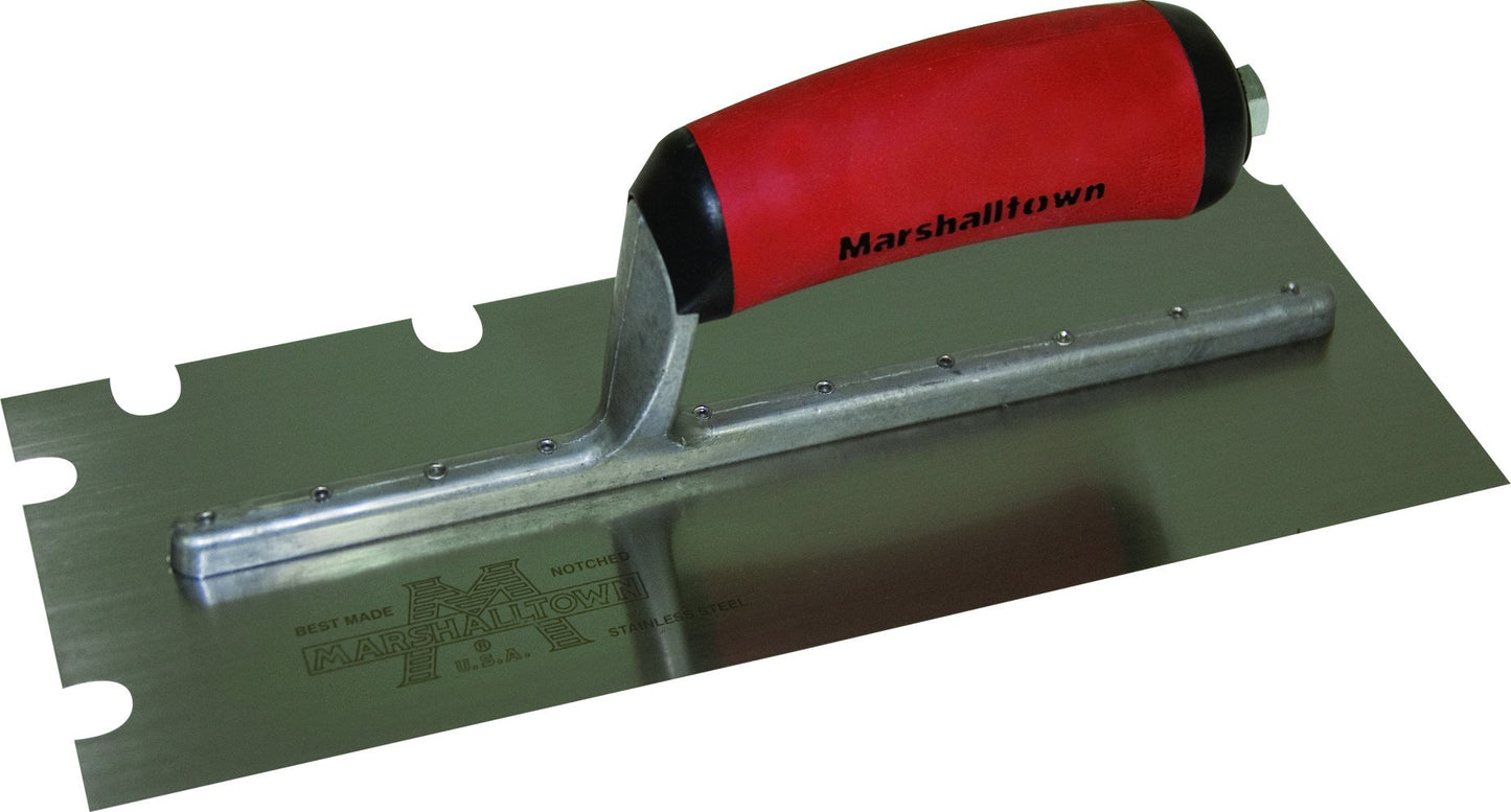 Marshalltown U" Notched Trowel with Durasoft Handle