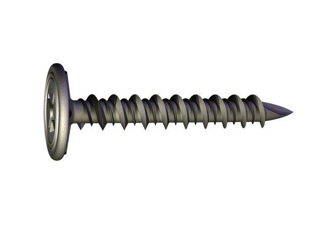 Grabber #8 x 1-5/8-in Phillips, Flat Wafer Head, Hi-Lo Thread, Streaker® Point Screws