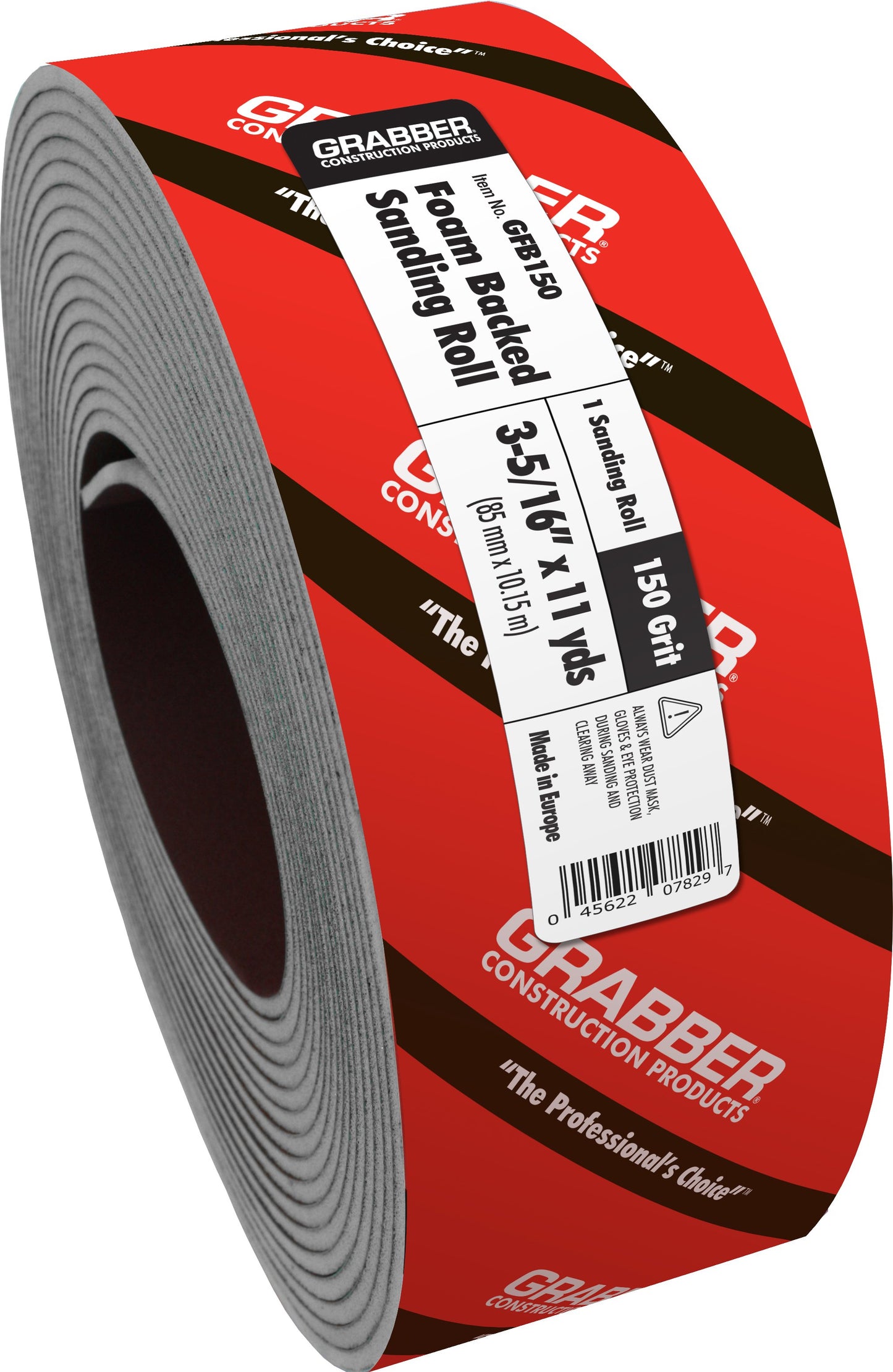 Grabber Foam Backed Sandpaper Roll