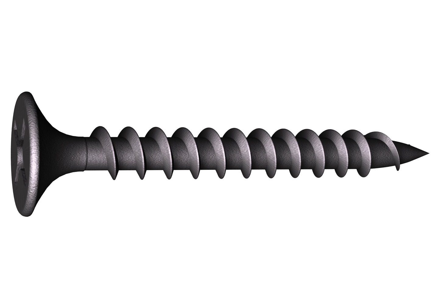 Grabber #6 x 1-5/8-in Phillips, Bugle Head, Fine Thread, Streaker® Point Phosphate Screws