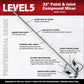 Level5 32in Pro Mixing Paddle with 7in Head & Plated Steel