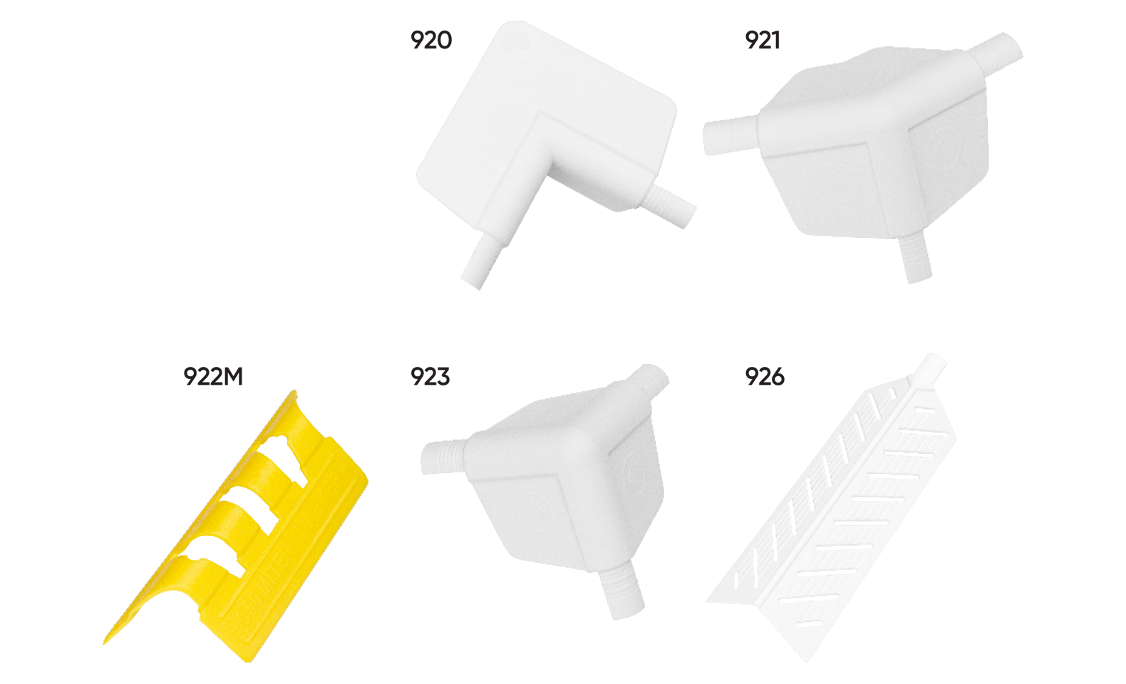 Trim-Tex 350 Bullnose Molded Corners and Base Adapters