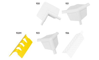 Trim-Tex 350 Bullnose Molded Corners and Base Adapters