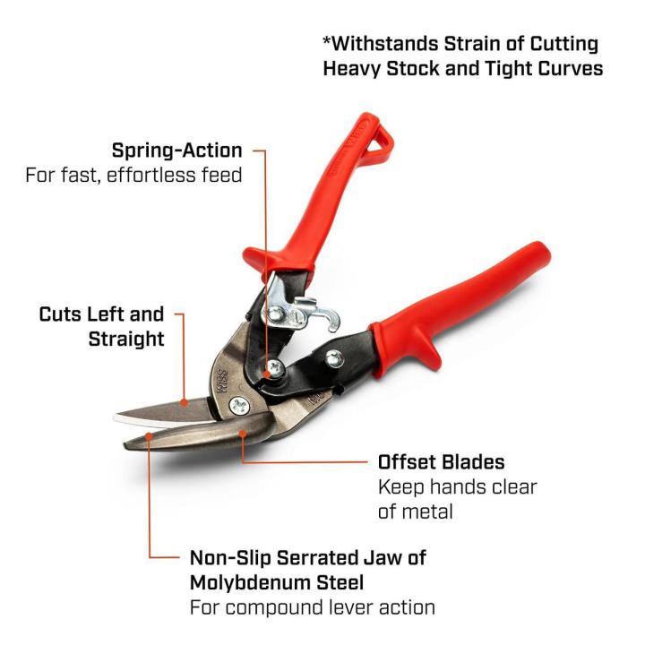 Wiss 9-1/4" MetalMaster® Offset Straight and Left Cut Aviation Snips