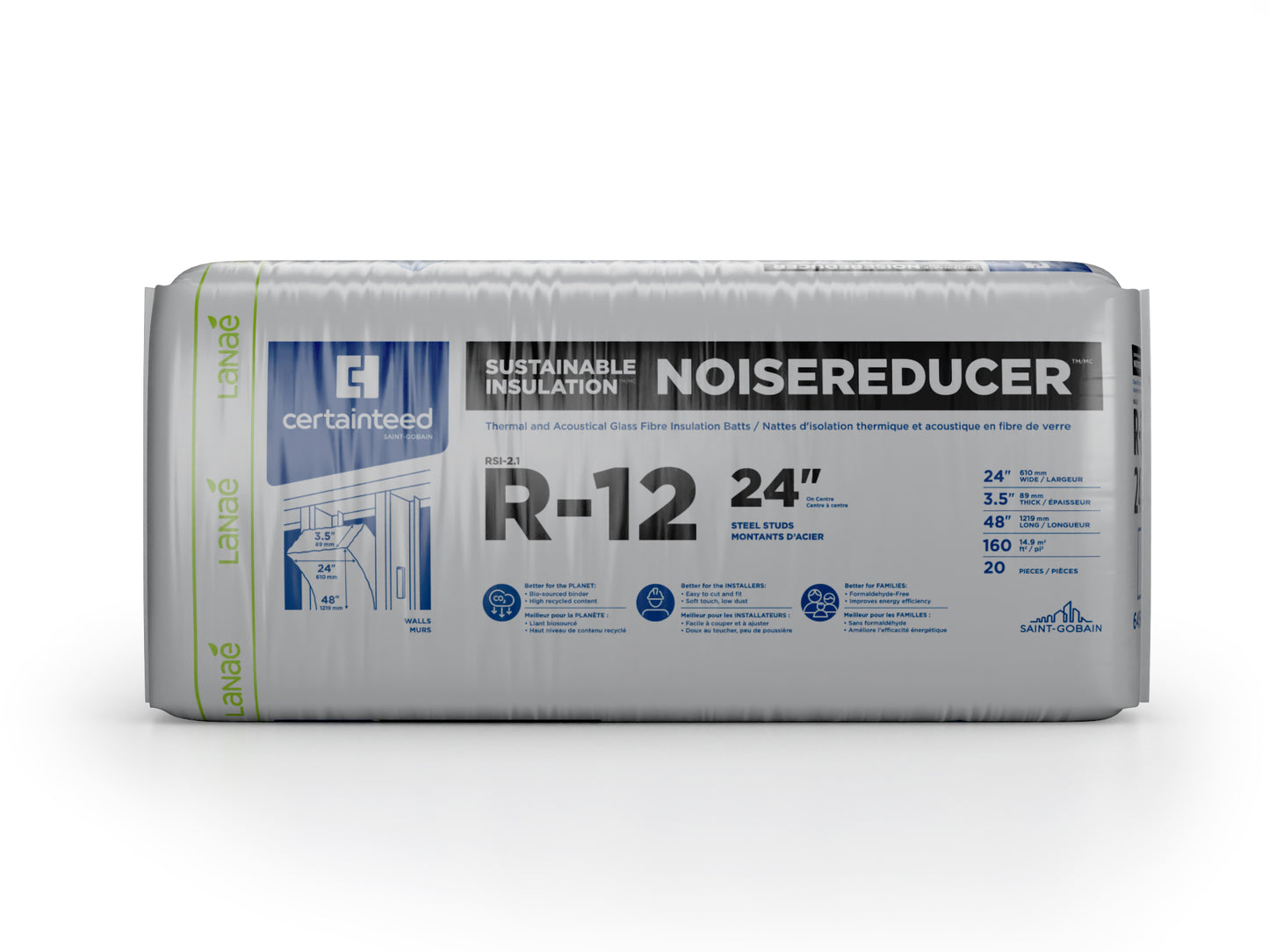 Certainteed R12 Fiberglass Insulation