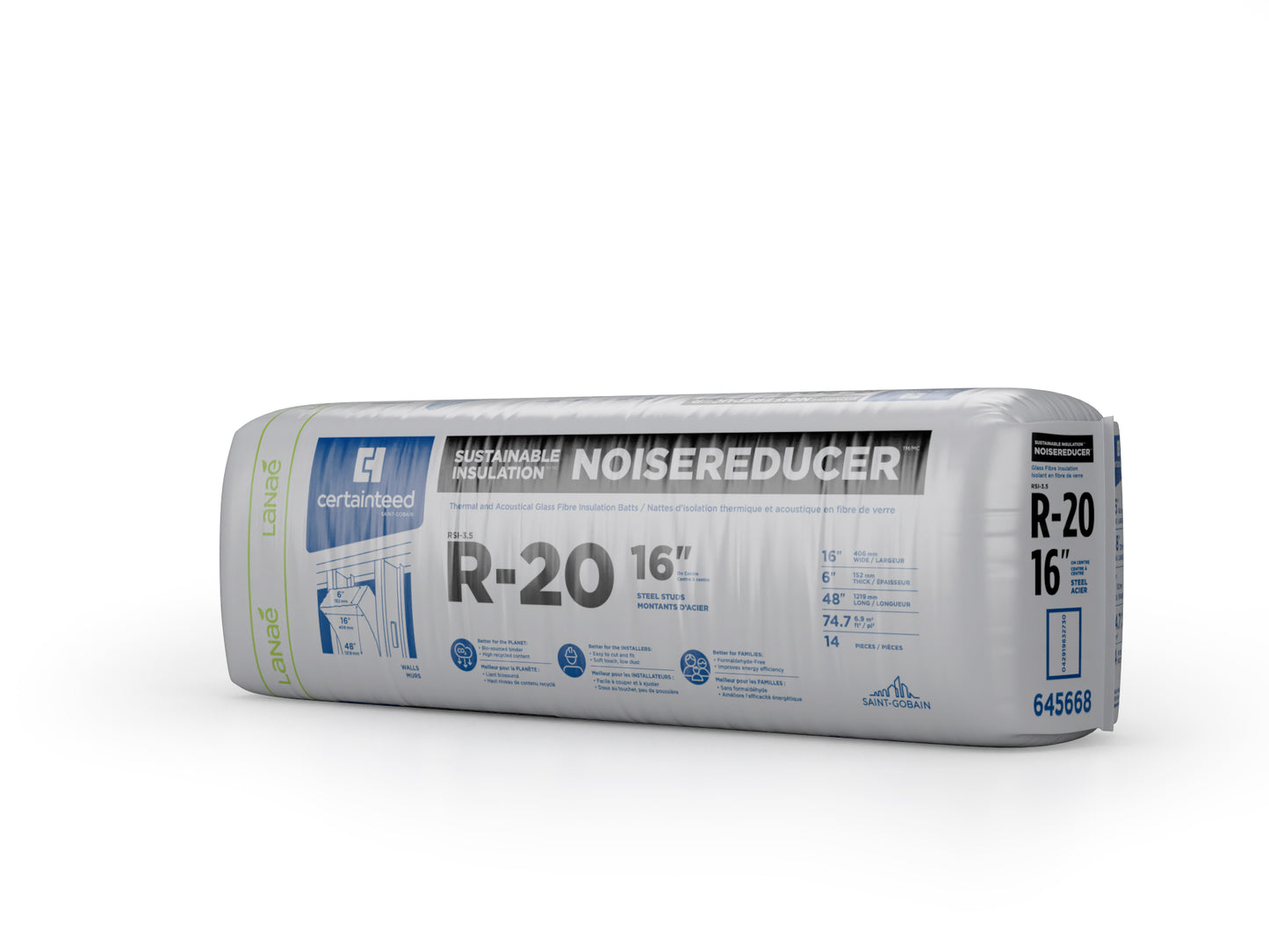 Certainteed R20 Fiberglass Insulation