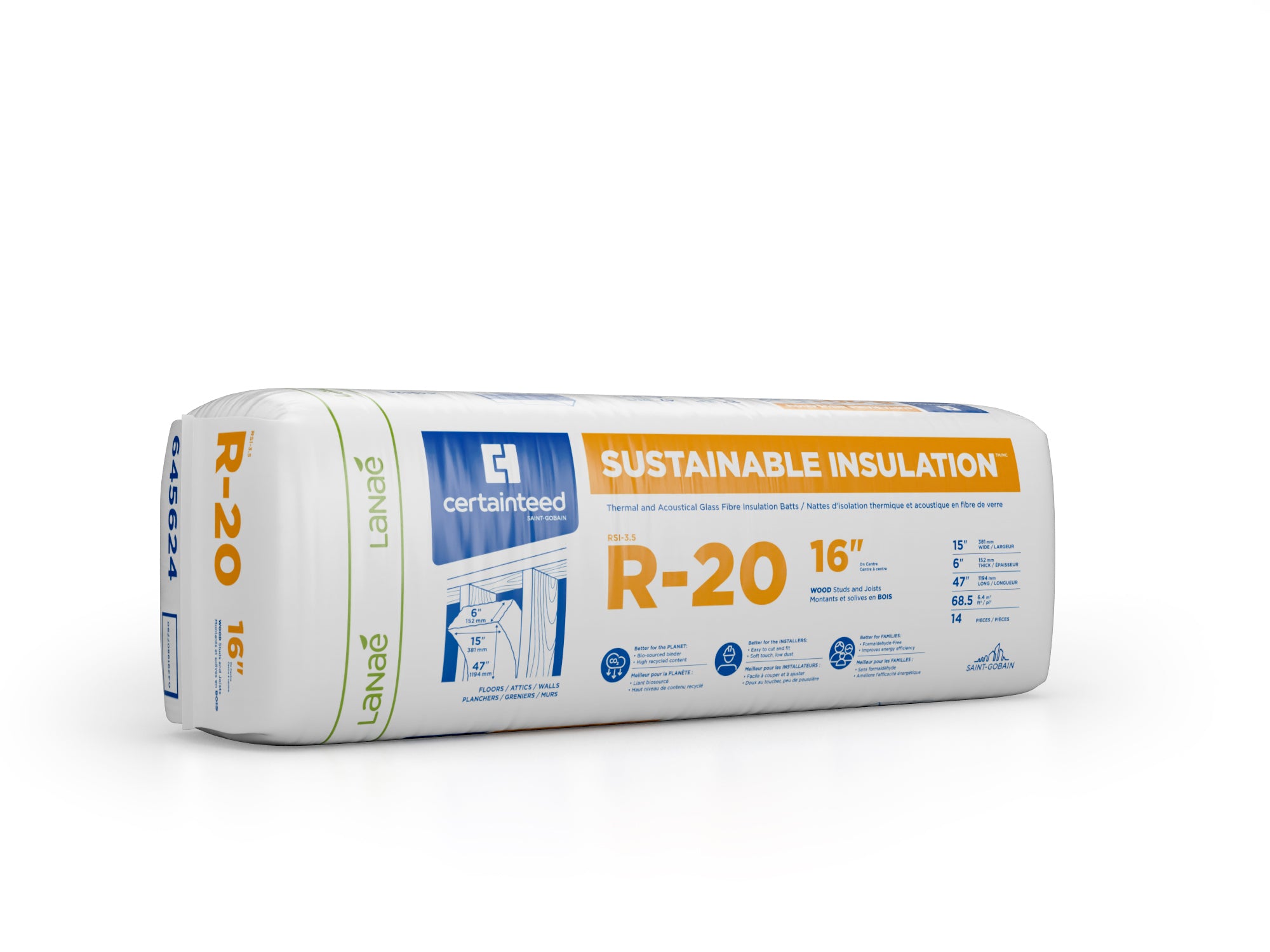 Certainteed R20 Fiberglass Insulation – Crown Building Supplies