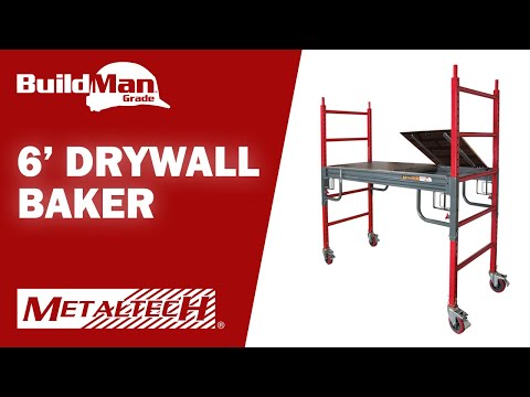 Metaltech 6' Buildman Drywall Baker Scaffold