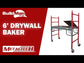 Metaltech 6' Buildman Drywall Baker Scaffold