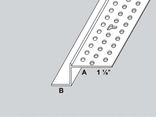 Trim-Tex Vinyl 1/2" x 1/4" Z Shadow Bead
