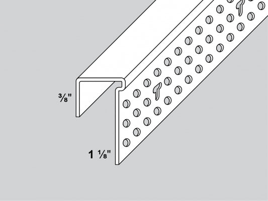 Trim-Tex Vinyl 1/2" Mud On J Bead