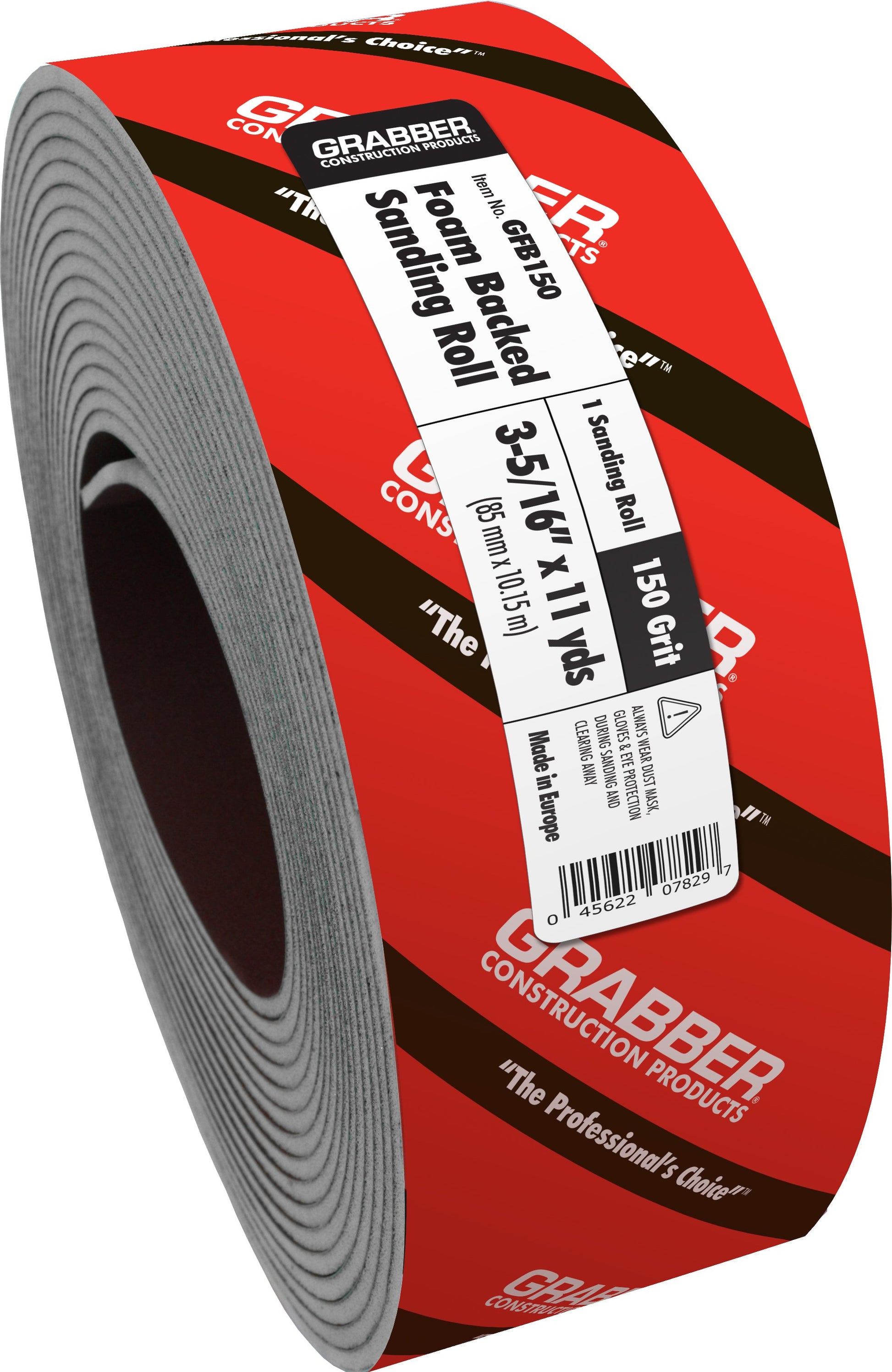 Grabber Foam Backed Sandpaper Roll