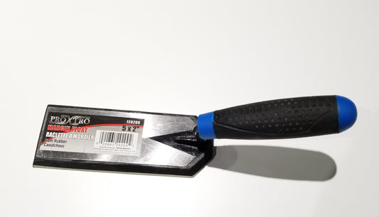 Proxtro 5" x 2" Margin Trowel Float with Gum Black Handle
