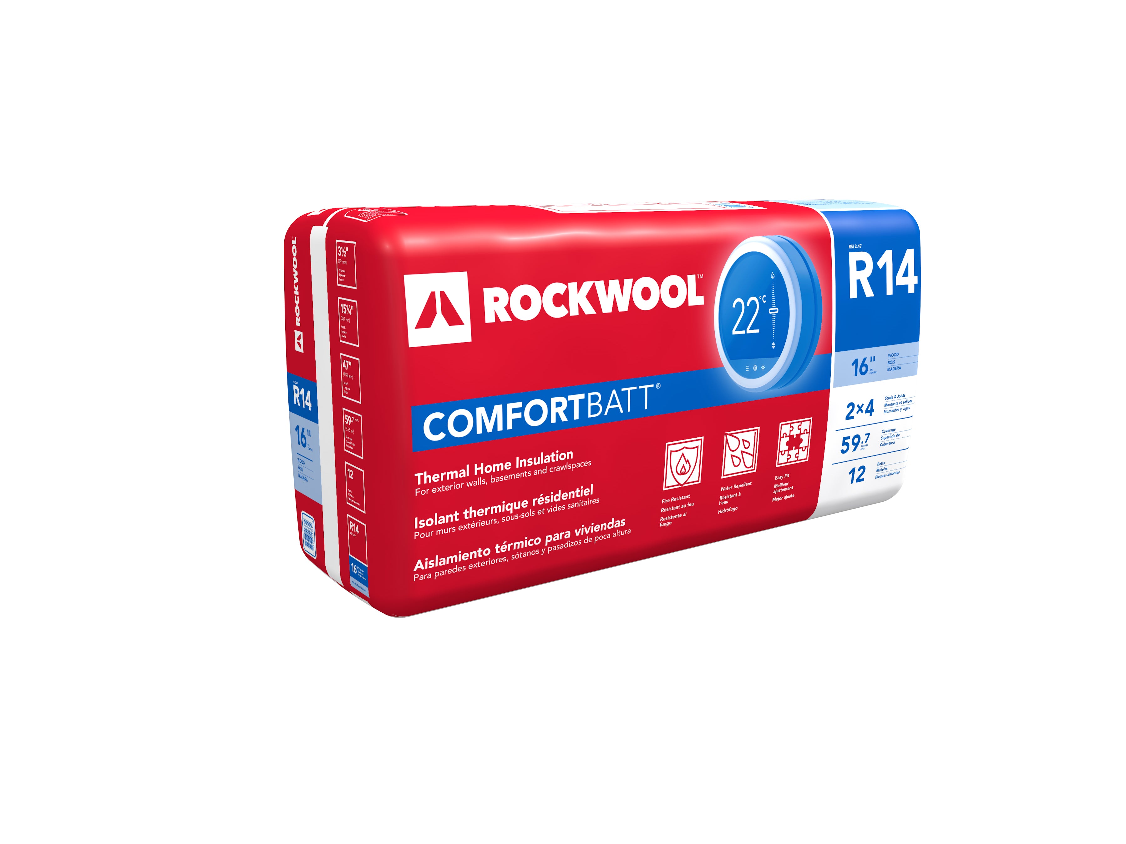 Rockwool R14 ComfortBatt Insulation – Crown Building Supplies