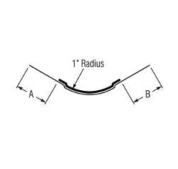 Beadex Paper/Metal Bullnose (Round) Offset Outside Corner Bead