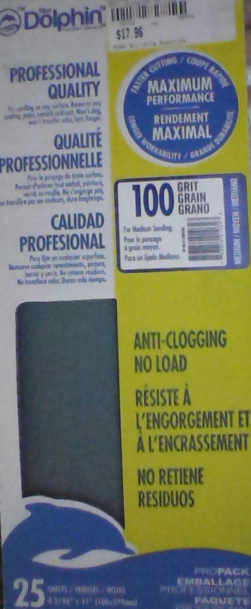 Dolphin Pro Grade 4 3/16" x 11" Sanding Sheets