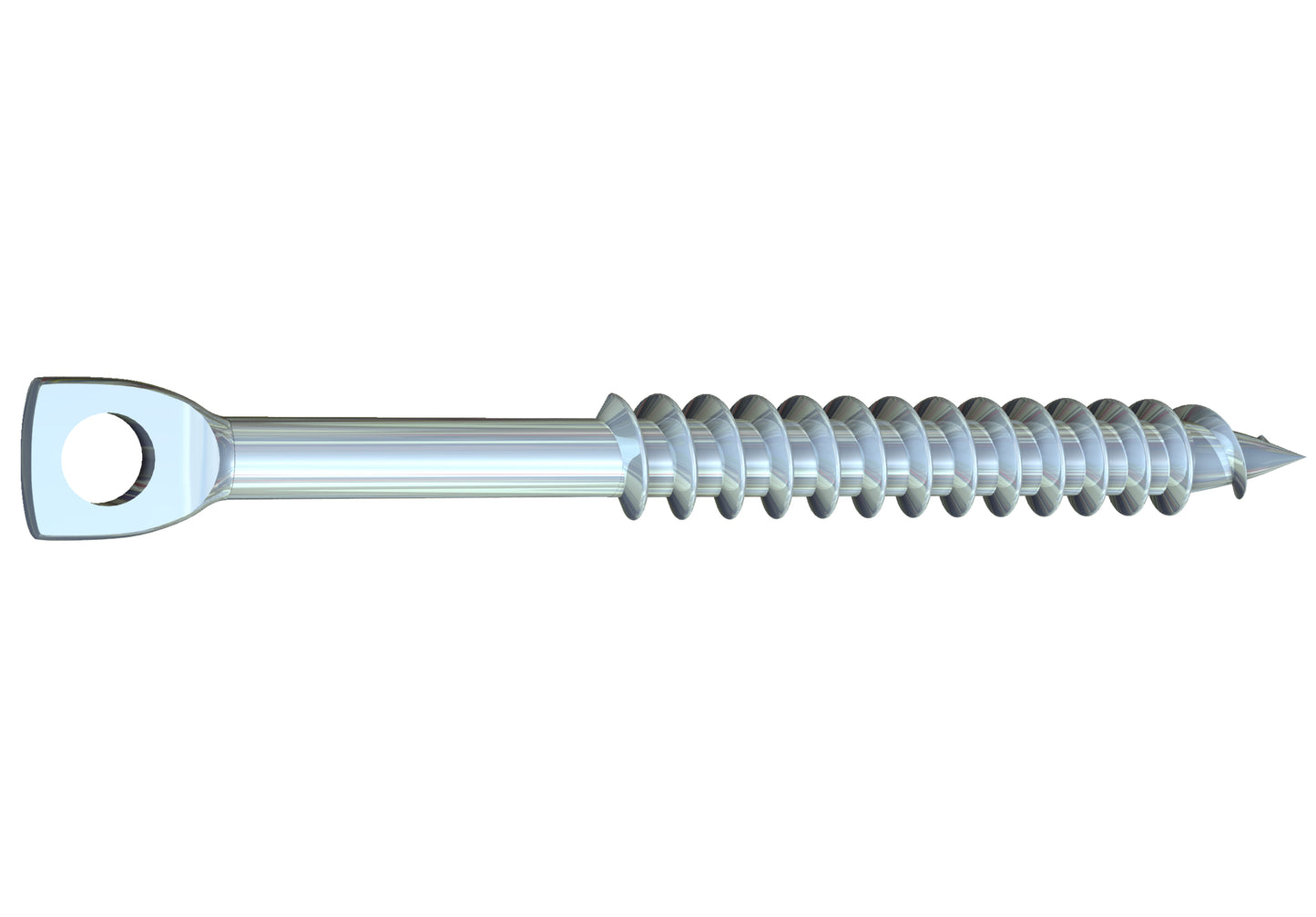 Grabber 1/4 x 3-in Eye Lag Drive, Eye Lag Coarse Thread, Grabber® Point Clear Zinc Screws