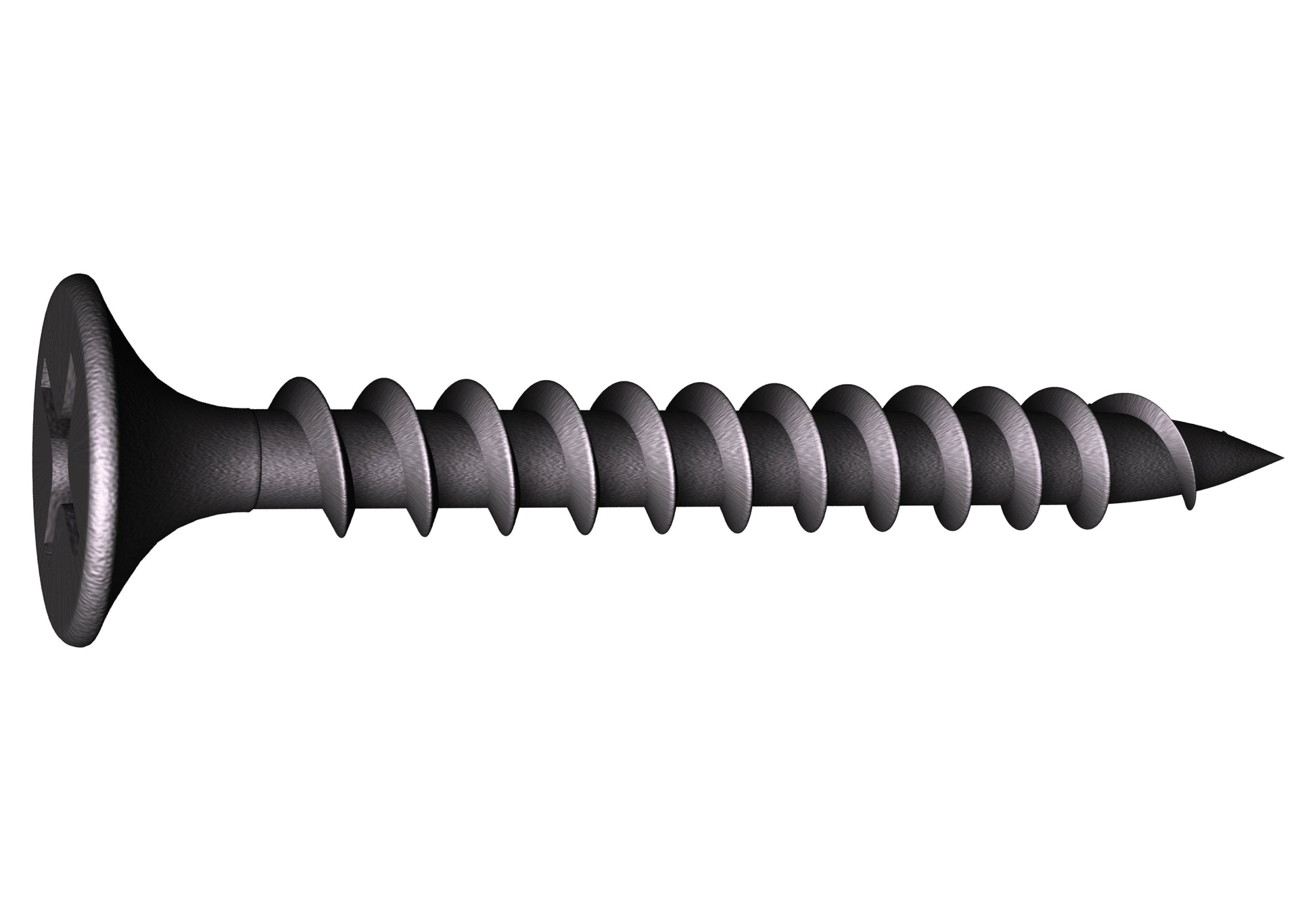 Grabber #6 x 1-5/8-in Phillips, Bugle Head, Fine Thread, Streaker® Point Phosphate Screws